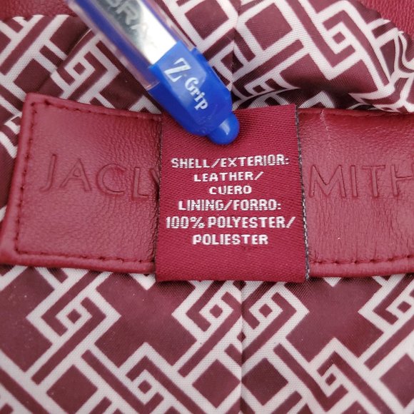 Leather Blazer Jacket Women's M - Picture 6 of 10